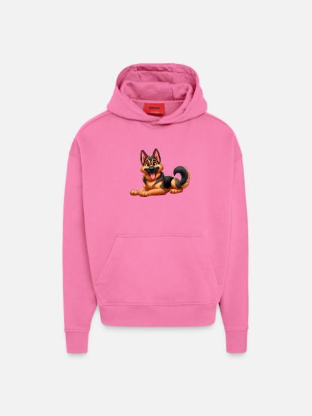 German Shepherd 3 - Hoodie- made by SPREAD  - AURA PINK