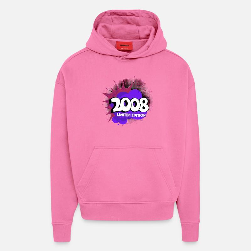 2008 Limitierte Edition 18. volljährig volljährige - Hoodie- made by SPREAD - AURA PINK
