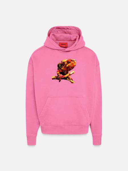 gxp perfect chamaeleon chameleon - Hoodie- made by SPREAD - AURA PINK