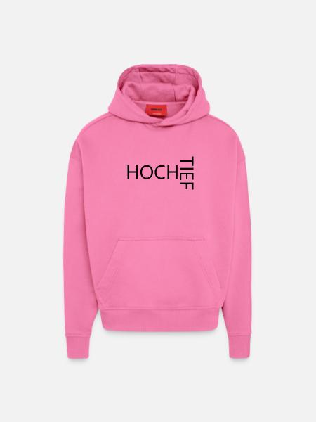 HOCH TIEF - Hoodie- made by SPREAD - AURA PINK