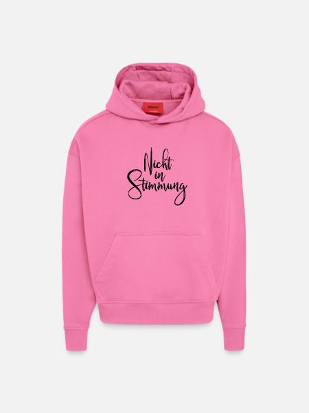 Not in the mood - Hoodie- made by SPREAD  - AURA PINK