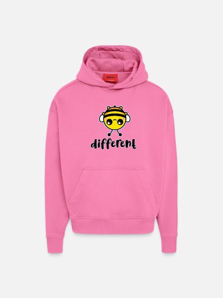Bee Different Cute Character - Hoodie- made by SPREAD  - AURA PINK