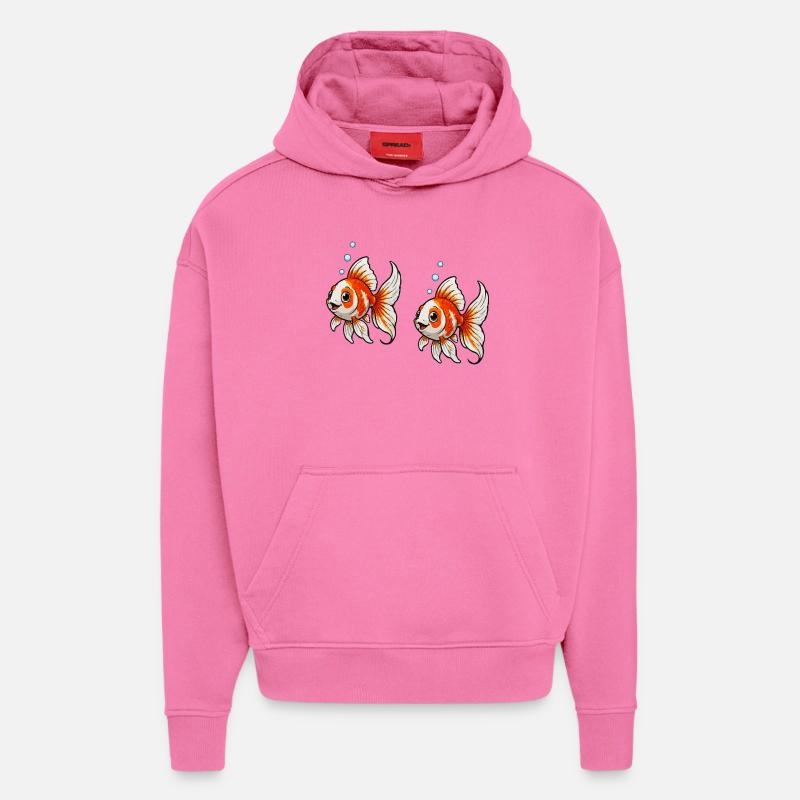 Goldfische Comic - Hoodie- made by SPREAD  - AURA PINK