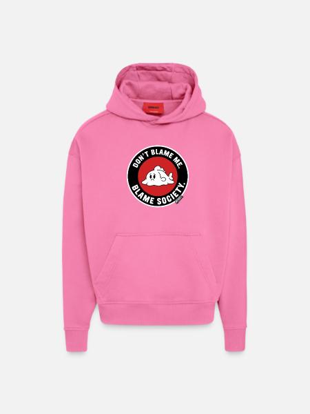 Don't Blame Me Blame Society - Hoodie- made by SPREAD - AURA PINK