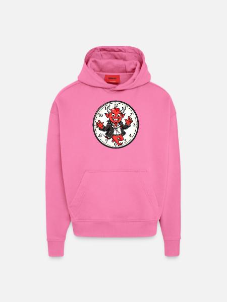 Red Devil - Hoodie- made by SPREAD  - AURA PINK