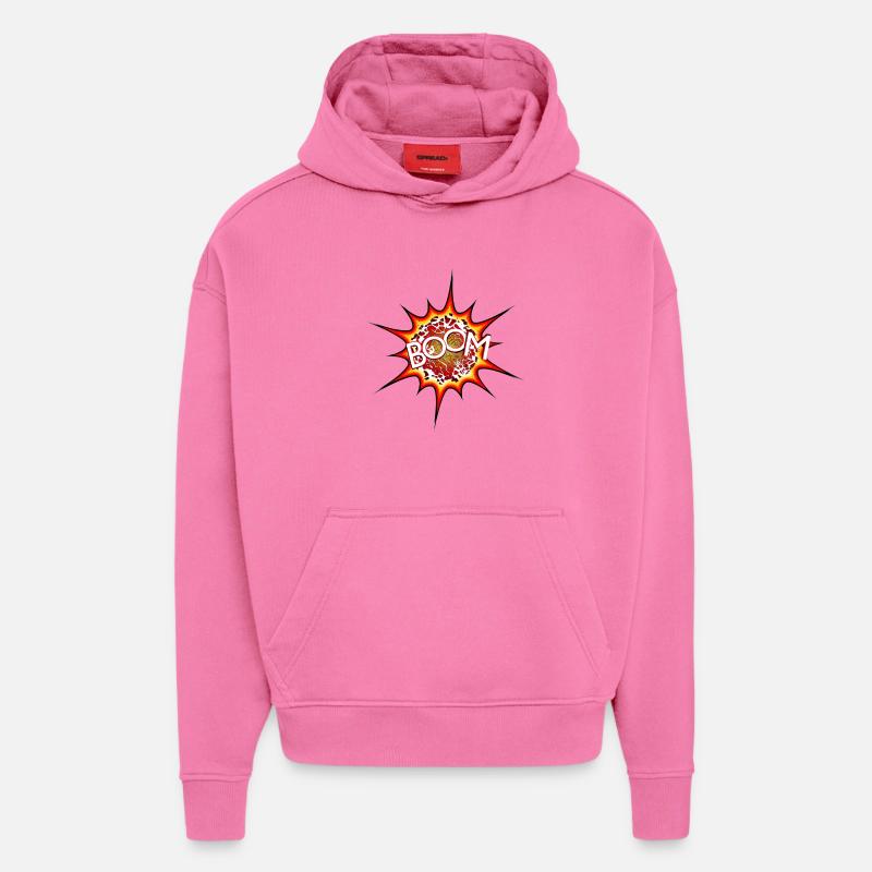 Explosion, bomb, explosion, bomb # - Hoodie- made by SPREAD  - AURA PINK