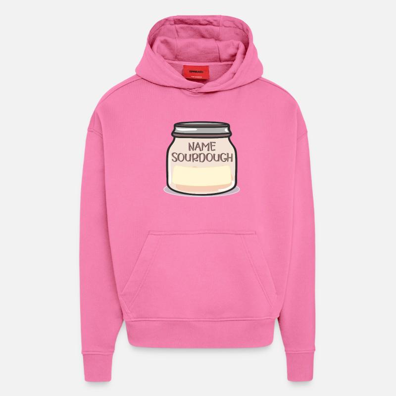 NAME SOURDOUGH - Hoodie- made by SPREAD  - AURA PINK