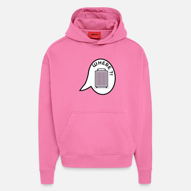 WO KOFFER URLAUB - Hoodie- made by SPREAD - AURA PINK