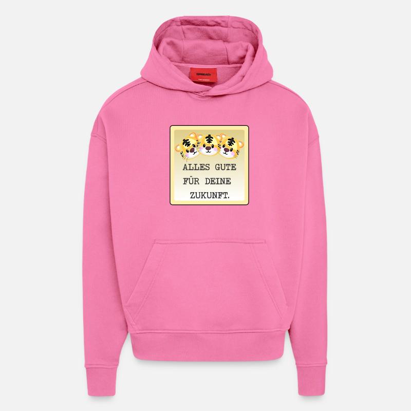 ABSCHIED TEAM TIGER - Hoodie- made by SPREAD  - AURA PINK