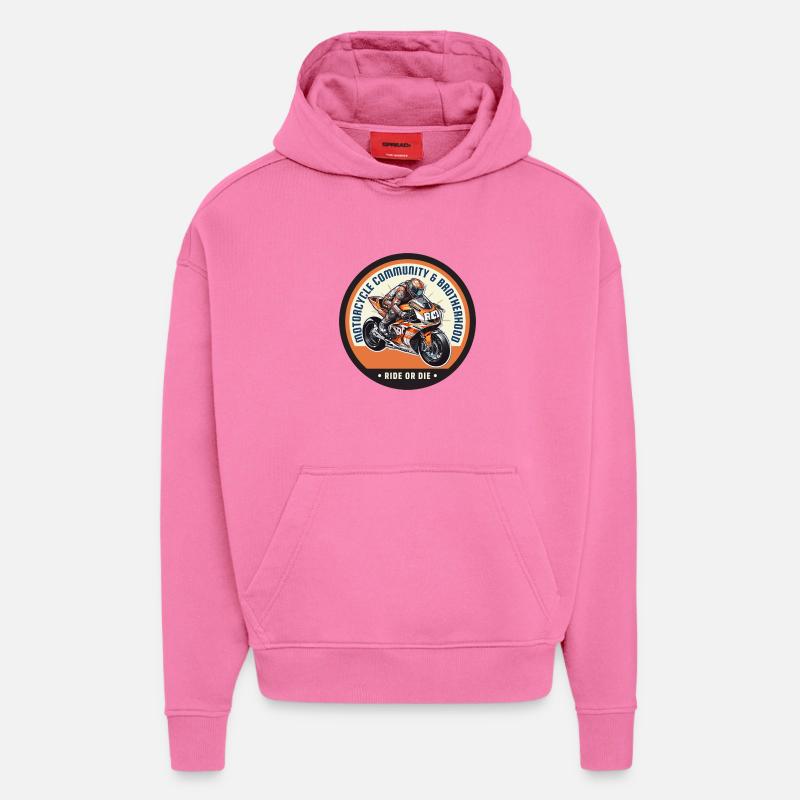 Biker-Community und Fraternität - Hoodie- made by SPREAD  - AURA PINK