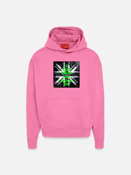 Keep Calm Spook Green - Hoodie- made by SPREAD  - AURA PINK