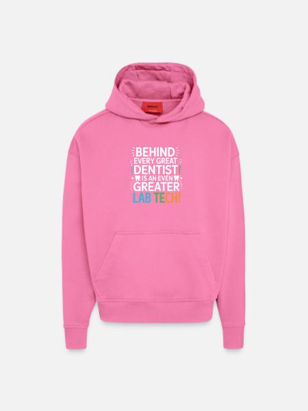 Greater Lab Tech Dental Design - Hoodie- made by SPREAD - AURA PINK