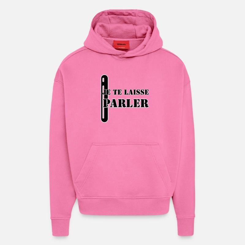 ICH LASSE DICH SPRECHEN. - Hoodie- made by SPREAD  - AURA PINK