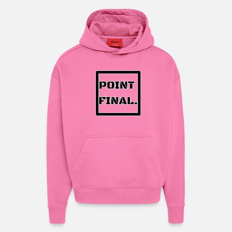 PUNKT SCHLUSS - Hoodie- made by SPREAD  - AURA PINK
