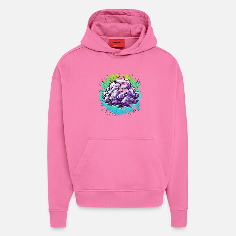 Purple Mist Ball Explosion - Hoodie- made by SPREAD - AURA PINK