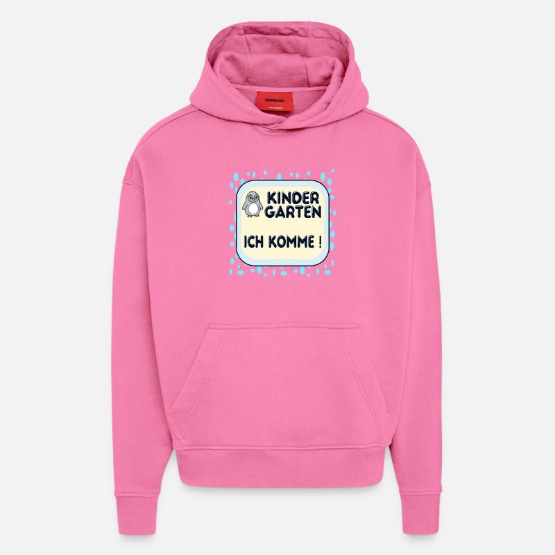 Kindergartenkinder Pinguine - Hoodie- made by SPREAD  - AURA PINK