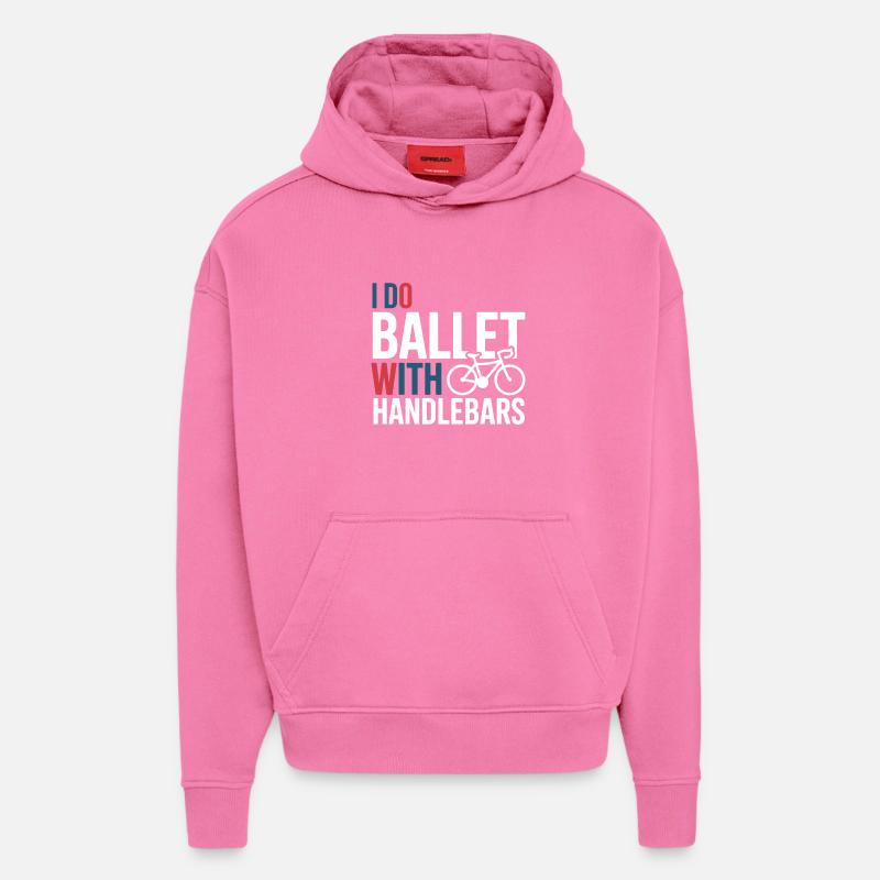 Professionelle Fahrradakrobatik-Performancekunst - Hoodie- made by SPREAD  - AURA PINK
