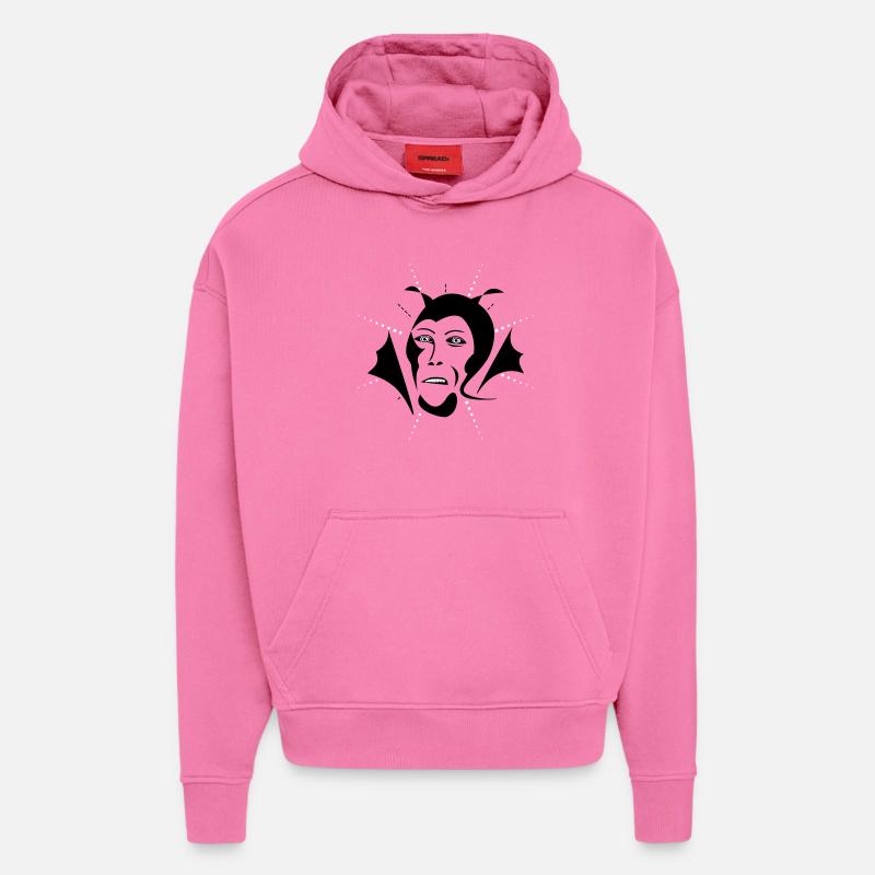 Devil - Hoodie- made by SPREAD  - AURA PINK