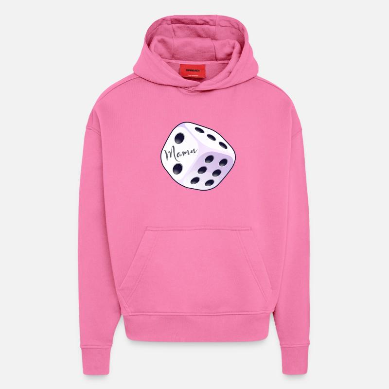 Würfel Brettspielerin Mama - Hoodie- made by SPREAD  - AURA PINK
