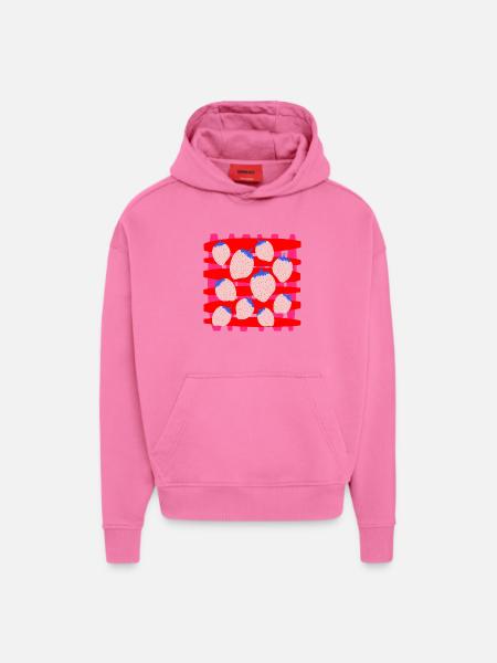 Erdbeeren - Hoodie- made by SPREAD - AURA PINK