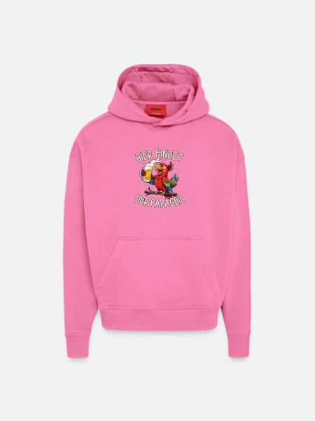 Bier findet Papageil - Hoodie- made by SPREAD  - AURA PINK