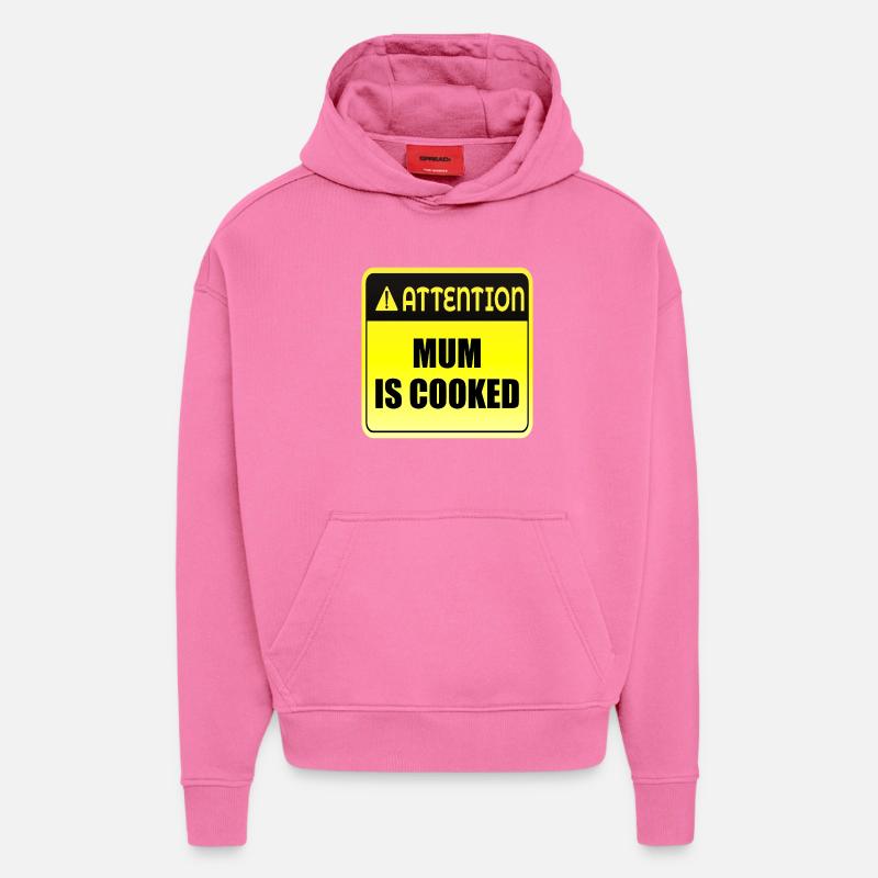 Mum Mood - Hoodie- made by SPREAD  - AURA PINK