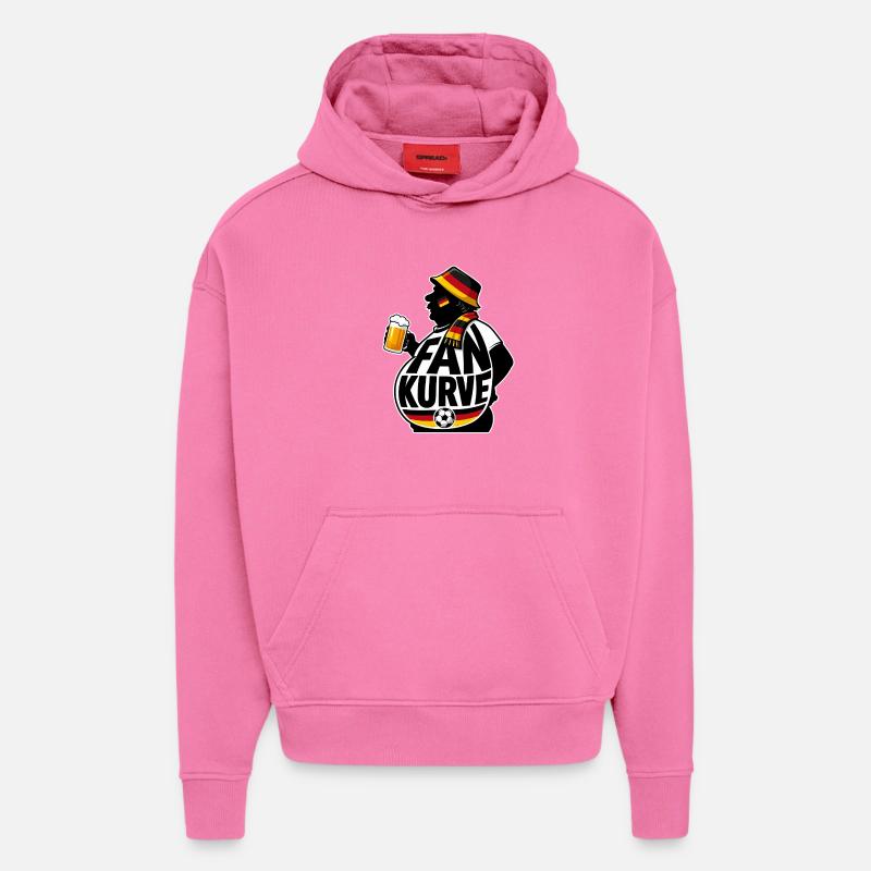 Fankurve Bierfreude Design - Hoodie- made by SPREAD  - AURA PINK