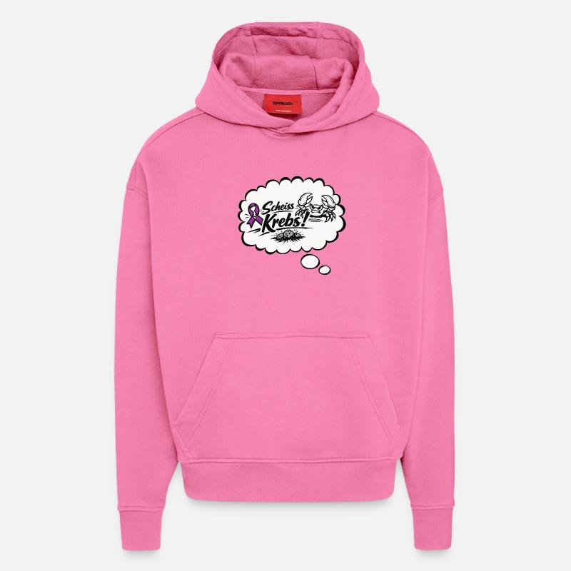Krebs-Kämpfer - Scheiss Krebs - Hoodie- made by SPREAD  - AURA PINK