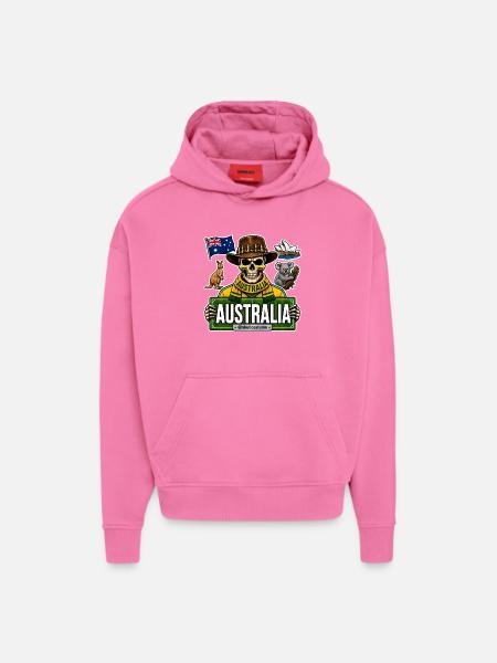 SkullCostume World Edition: Australia - Hoodie- made by SPREAD - AURA PINK