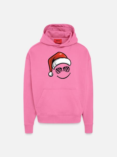 Smileface Nikolaus - Hoodie- made by SPREAD  - AURA PINK