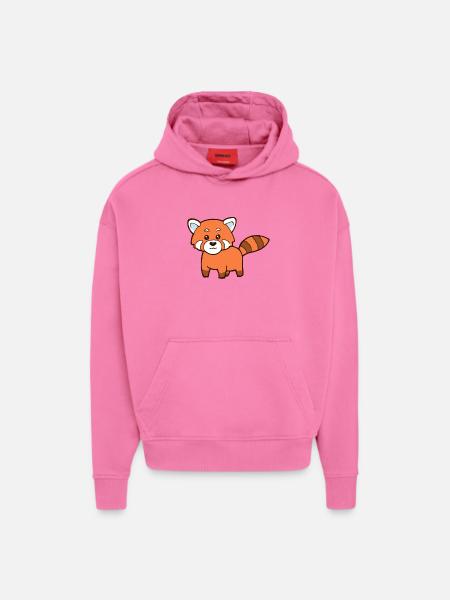 Roter Panda - Hoodie- made by SPREAD - AURA PINK