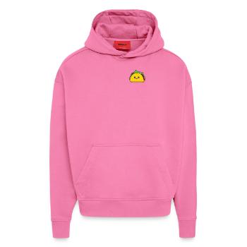 Kawaii Döner Kebap Design Pocket - Hoodie- made by SPREAD  - AURA PINK - Vorne - Dylan (187cm)