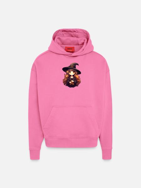 Witch Halloween Face - Hoodie- made by SPREAD - AURA PINK