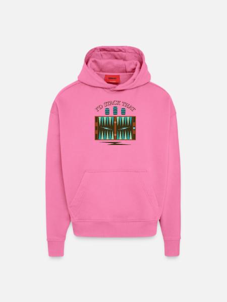 Backgammon Spiel - Hoodie- made by SPREAD - AURA PINK