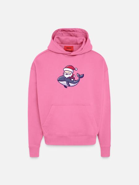 Wal Weihnachtsmann Cartoon - Hoodie- made by SPREAD - AURA PINK