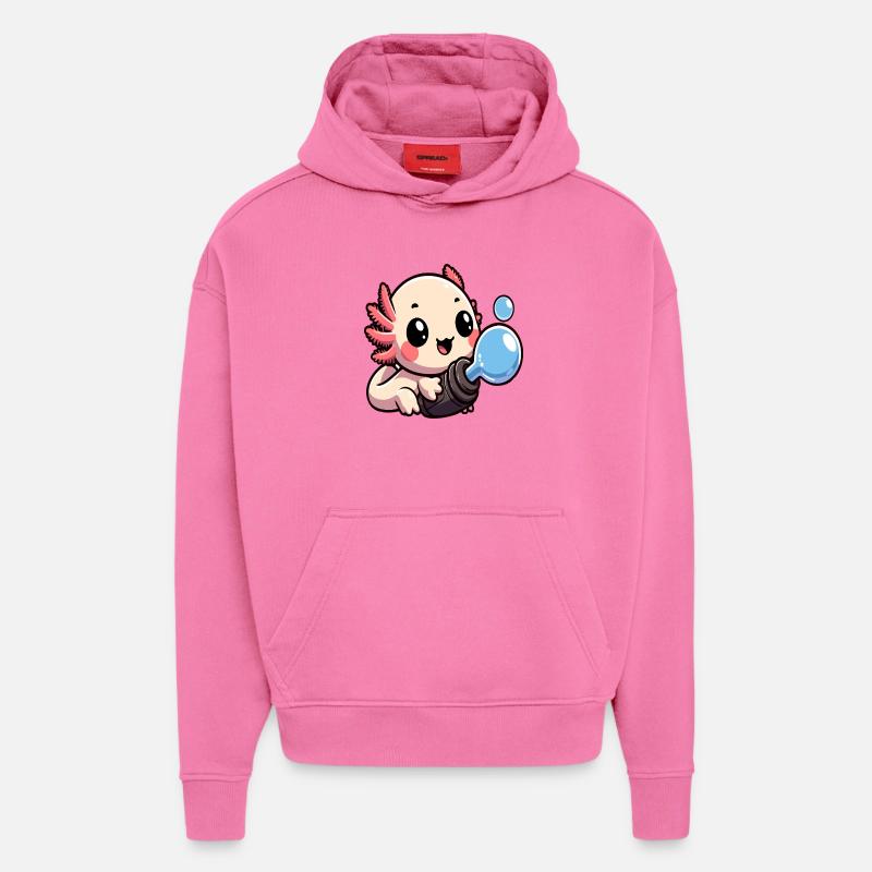 Bubble Buddy Hatchling - Sweat à capuche bio épais oversize fabriqué en UE - AURA PINK