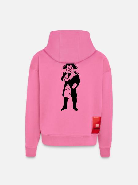 Napoléon - Sweat à capuche bio épais oversize fabriqué en UE - AURA PINK