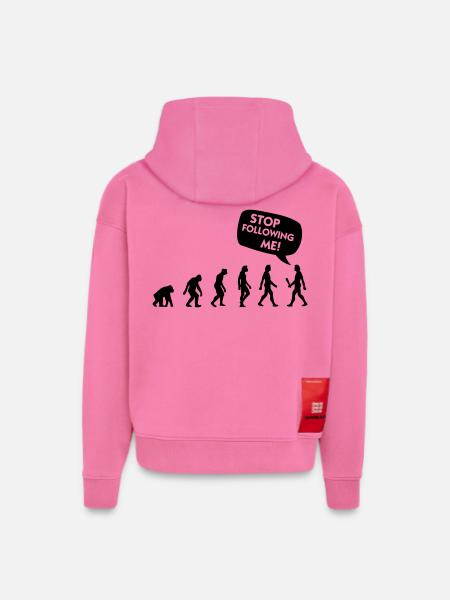 The Evolution of a stalker - Hoodie- made by SPREAD  - AURA PINK