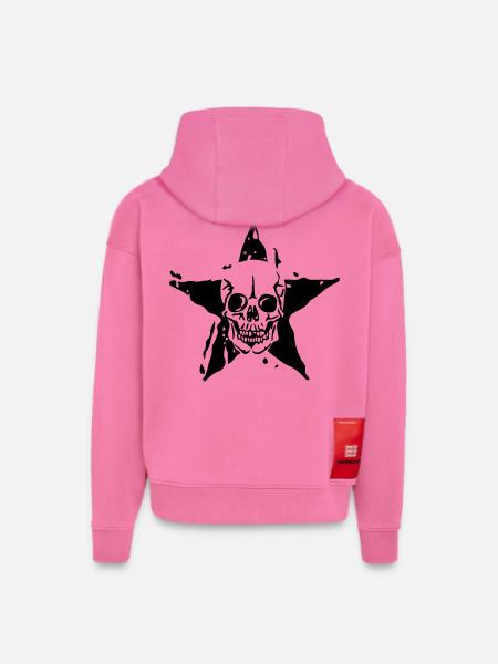 Todesstern Todes Kopf etoile2 - Hoodie- made by SPREAD - AURA PINK