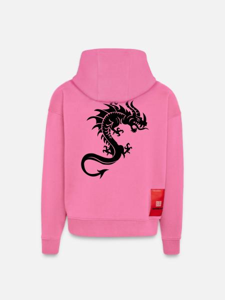 Drache, Dragon, Tribal - Hoodie- made by SPREAD - AURA PINK