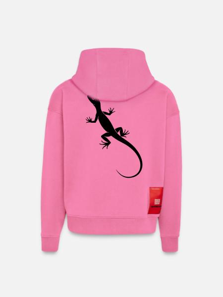 Lizard - Hoodie- made by SPREAD - AURA PINK