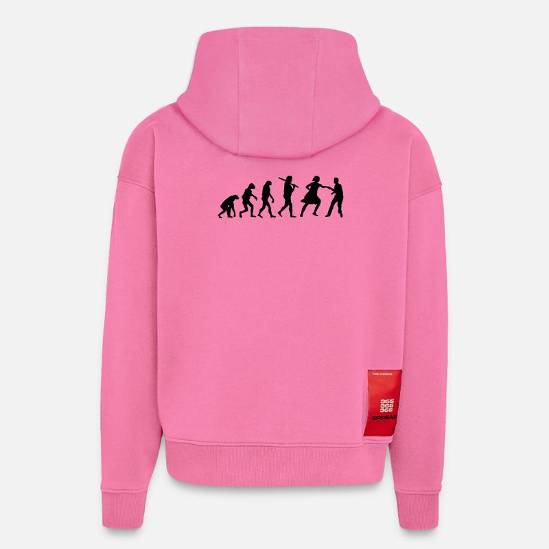 Lindy Hop Evolution - Hoodie- made by SPREAD  - AURA PINK
