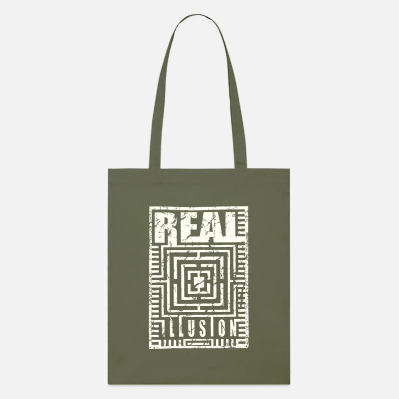 réel Illusion utilisé look Pyramide Réalité Illusion - Tote bag bio Stanley/Stella - kaki