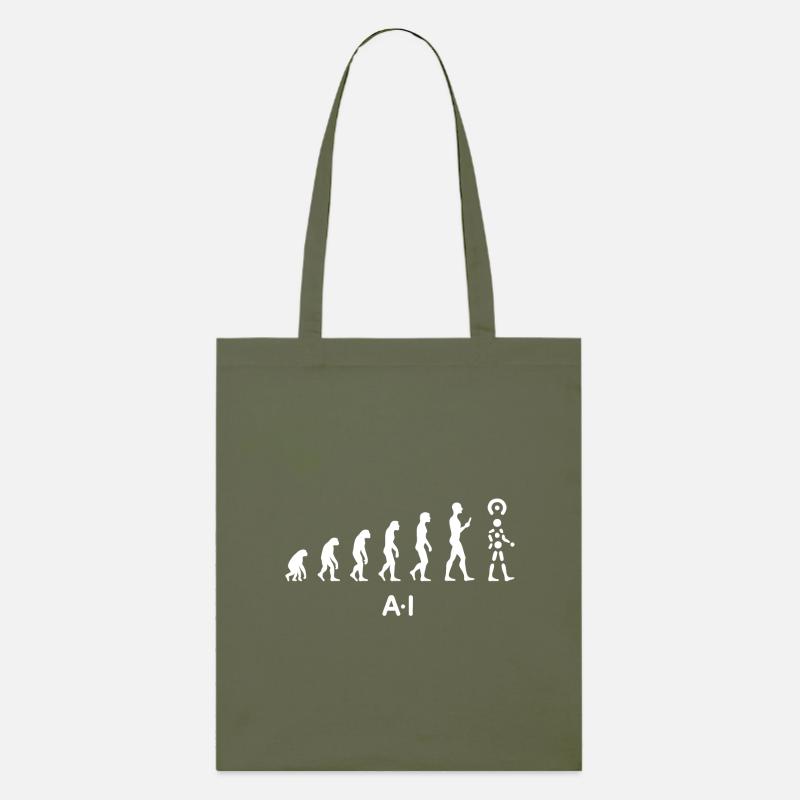 Évolution de l’IA – Intelligence artificielle - Tote bag bio Stanley/Stella - kaki