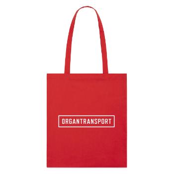 Transport d’organes - Tote bag bio Stanley/Stella - rouge - Devant
