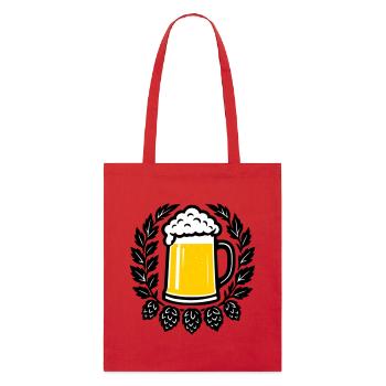 Bier - Stanley/Stella Organic Tote Bag - red - Front