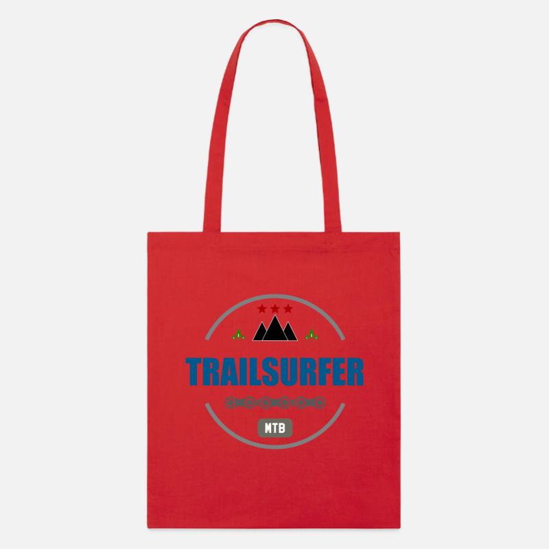 Trailsurfer MTB Logo - Stanley/Stella Bio-Stoffbeutel - Rot