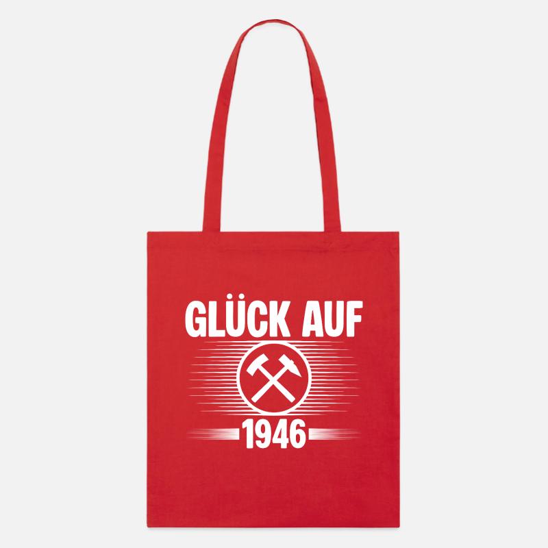 Glueck auf 1946 - Stanley/Stella Bio-Stoffbeutel - Rot