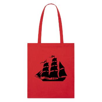 Sailboat eu - Stanley/Stella Organic Tote Bag - red - Front