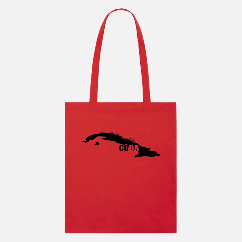 Cuba (ID: 002004) - Tote bag bio Stanley/Stella - rouge